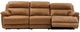 Steve Silver Co. Gatlin 3-Piece Brown Leather Dual-Power Reclining Sofa-3