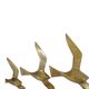 Moe's Home Collection Marley 3-Piece Gold Aluminum Birds Wall Art Set-1