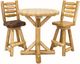 Best Craft Furniture W29 White Cedar Round Bistro Pub Table-1