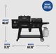 Pit Boss® Grills Competition Series 1020 70" Black Freestanding Wood Pellet Grill & Gas Griddle Combo-3