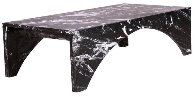 Meridian Furniture Palermo Black Marble Coffee Table-0