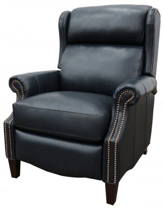 BarcaLounger® Philadelphia Shoreham Blue Leather Power Recliner-3