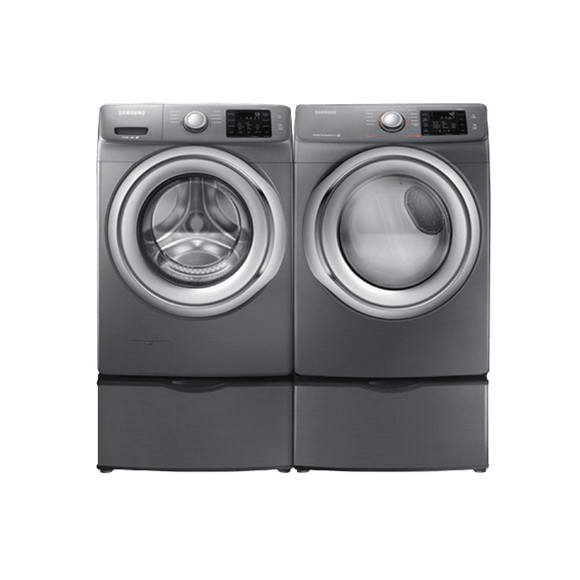 Samsung 5200 Series Front Load Laundry Pair-Platinum-0