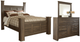 Signature Design by Ashley® Juararo 3-Piece Dark Brown Queen Poster Bed Set-1