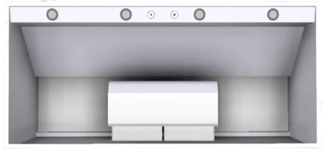 Vent-A-Hood® Premier Magic Lung® 54" White Wall Mounted Range Hood-3