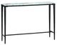 Crestview Collection Alayna Gray Console Table with Black Base-0