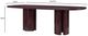 TOV Furniture Zola Burgundy Lacquer Oval Dining Table-2