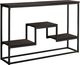 Monarch Specialties Inc. Espresso 48"L with Black Metal Hall Console Table-0
