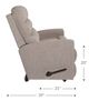 La-Z-Boy® Liam Navy Manual Wall Reclining Loveseat-4