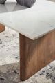 Signature Design by Ashley® Isanti White Cocktail Table with Brown Base-3