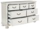 Benchcraft® Montelaine 4-Piece Antique White King Bedroom Set-4
