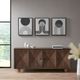 Olliix by Urban Habitat Cosmic Curl 3 Piece Set Black/Taupe Framed Canvas-4