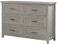 John Thomas Furniture® Sanibel Macchiato Dresser and Mirror-2