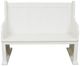 Million Dollar Rustic Frosted White Bench-0
