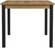 Intercon Newport Natural Oak Dining Table with Black Base-3