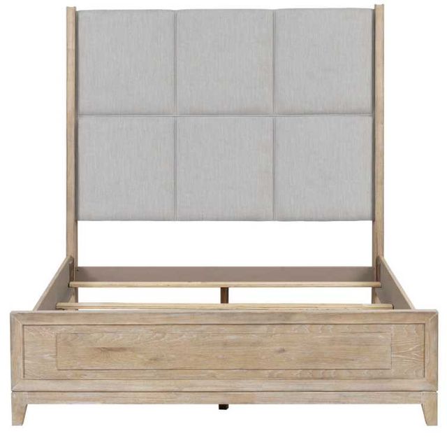 Liberty Furniture Brentwood Sandstone/Taupe Queen Upholstered Panel Bed-2