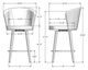 Amisco Benson Swivel Counter Stool - 53EV-1