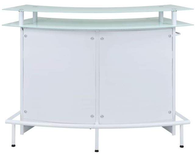 Elements International Valentina White Bar Table-3