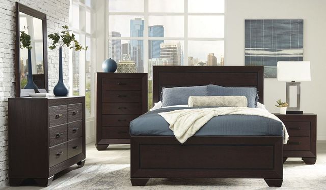 Coaster® Kauffman 4-Piece Dark Cocoa Queen Bedroom Set