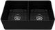 ZLINE Siena 33" Matte Black Farmhouse Double Bowl Quartz Kitchen Sink-2