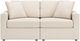 Signature Design by Ashley® Modmax 2-Piece Oyster Small Spaced Sectional Loveseat-1