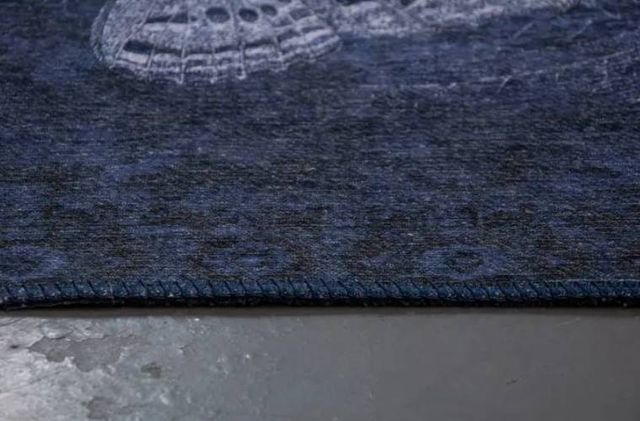 Renwil® Rye-Sample Blue 16"'x16"' Throw Rug-3