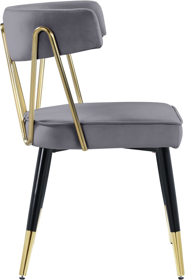 Meridian Furniture Rheingold Gray Velvet Dining Chair-2