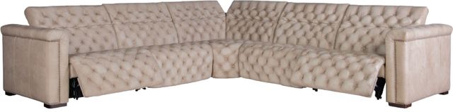 Hooker® Furniture MS Savion Grandier 5-Piece Giovanni Taupe L-Shape Power Reclining Sectional with Power Headrest-1