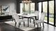 Furniture of America® Sabro 5-Piece White Rectangular Dining Table Set with Black Base-0