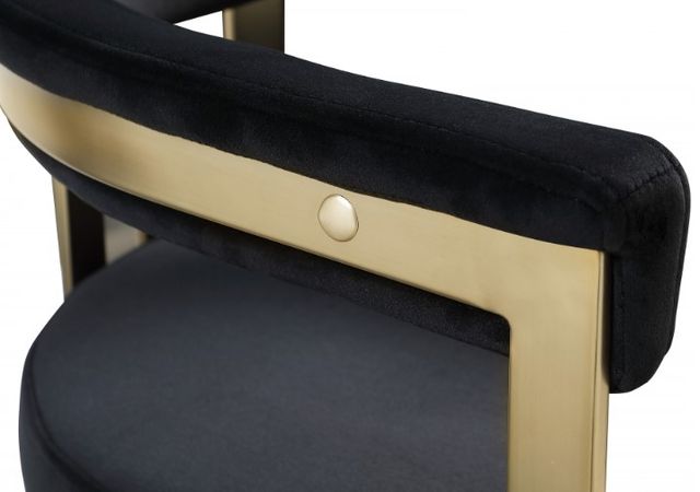 Meridian Furniture Marcello Black/Brushed Brass Counter Stool-4