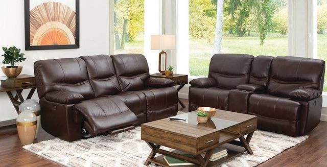 American Wholesale Furniture Colt Brown Power Reclining Sofa-1