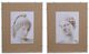 A & B Home Roman 2-Piece Brown/White Framed Print Set-0