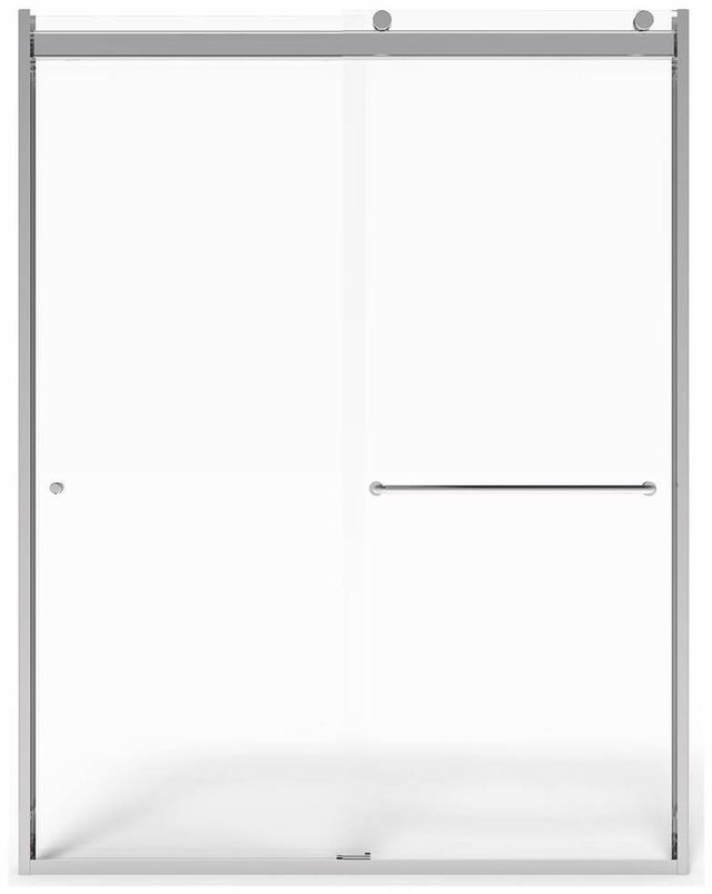 American Standard Silver Shine Top-Roller Semi-Frameless Sliding Shower Door-0