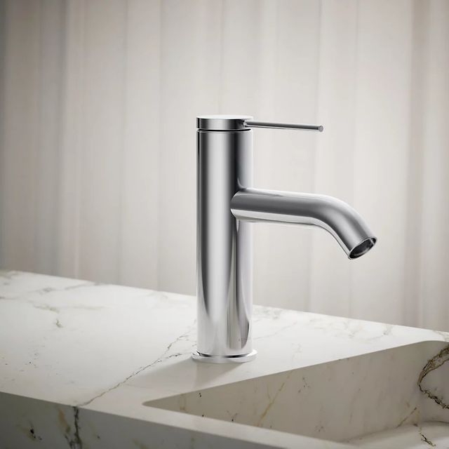 KOHLER® Components® Polished Chrome Single-Handle Bathroom Sink Faucet-3