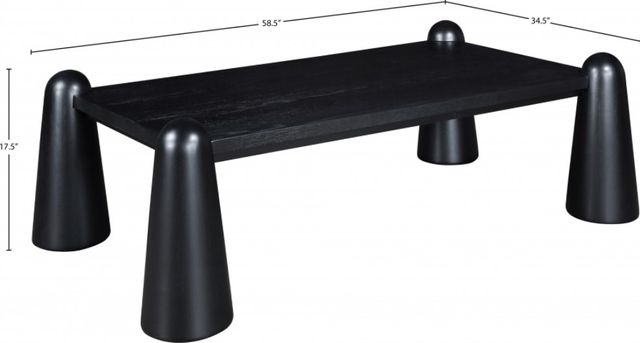 Meridian Furniture Wyndham Black Coffee Table-3