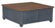 Legends Home Americana Whiskey Trunk Table with Blue Base-0