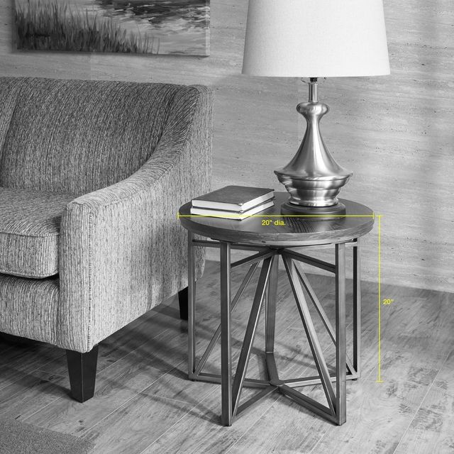 Olliix by Madison Park Antique Bronze Madison End Table-3