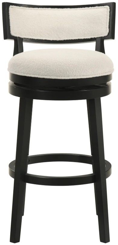 Armen Living Noely Black/White Barstool-2