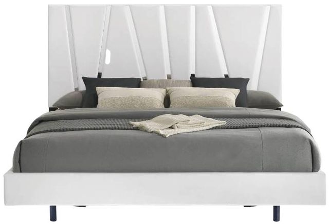 New Classic® Home Furnishings Europa 4-Piece White California King Panel Bedroom Set-2