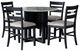 Jofran Inc. Altamonte 5-Piece Dark Charcoal/Gray Counter Dining Set-0