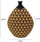 TOV Furniture Jahia Black/Natural Geometric Decorative Vase-2