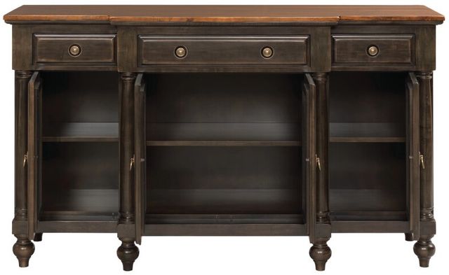 Kincaid® Bridgetown Harrison Black/Heritage Maple Credenza-1