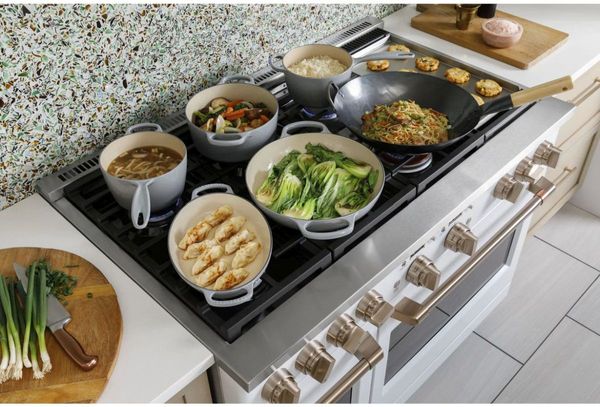 Café™ 48" Stainless Steel Professional Style Dual Fuel Range