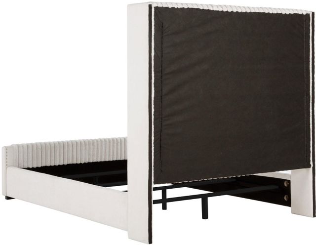 Coaster® Natasha Cream California King Upholstered Panel Bed-2