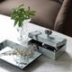 A & B Home Black/White 8" Marbled Jewelry Case-2