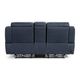 Kate Preston Home Navy Leather Power Reclining Console Loveseat with Zero Gravity-3
