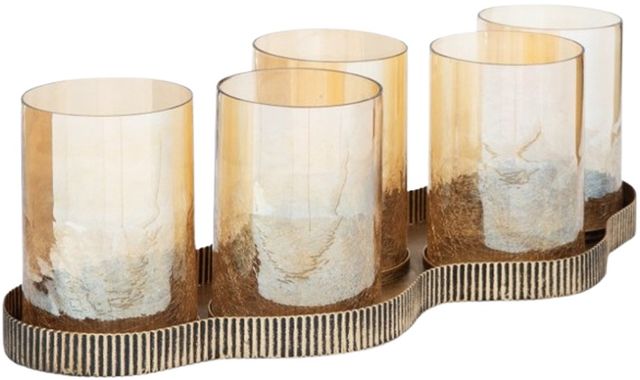 Signature Design by Ashley® Evereton Antique Gold Candle Holder-0