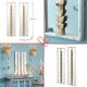 A & B Home New French 8-Piece White Home Decor Console Set-2