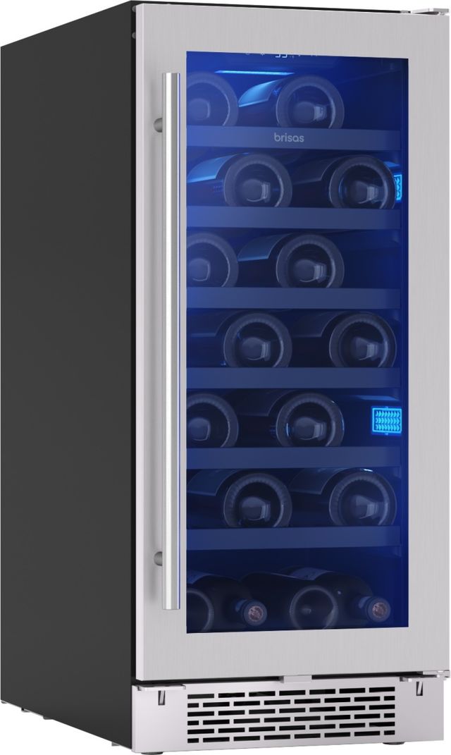 Zephyr Brisas 15" 4.0 Cu. Ft. Stainless Steel Wine Cooler-1