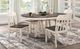 Mazin Furniture Clover 5 Piece Antique White/Gray Dining Set-4